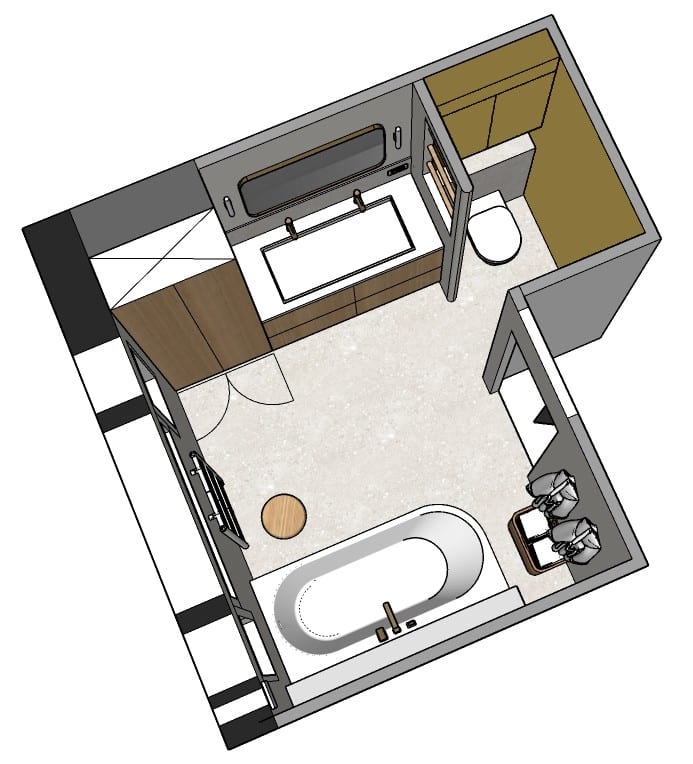 vue 3D architecte intérieur paris